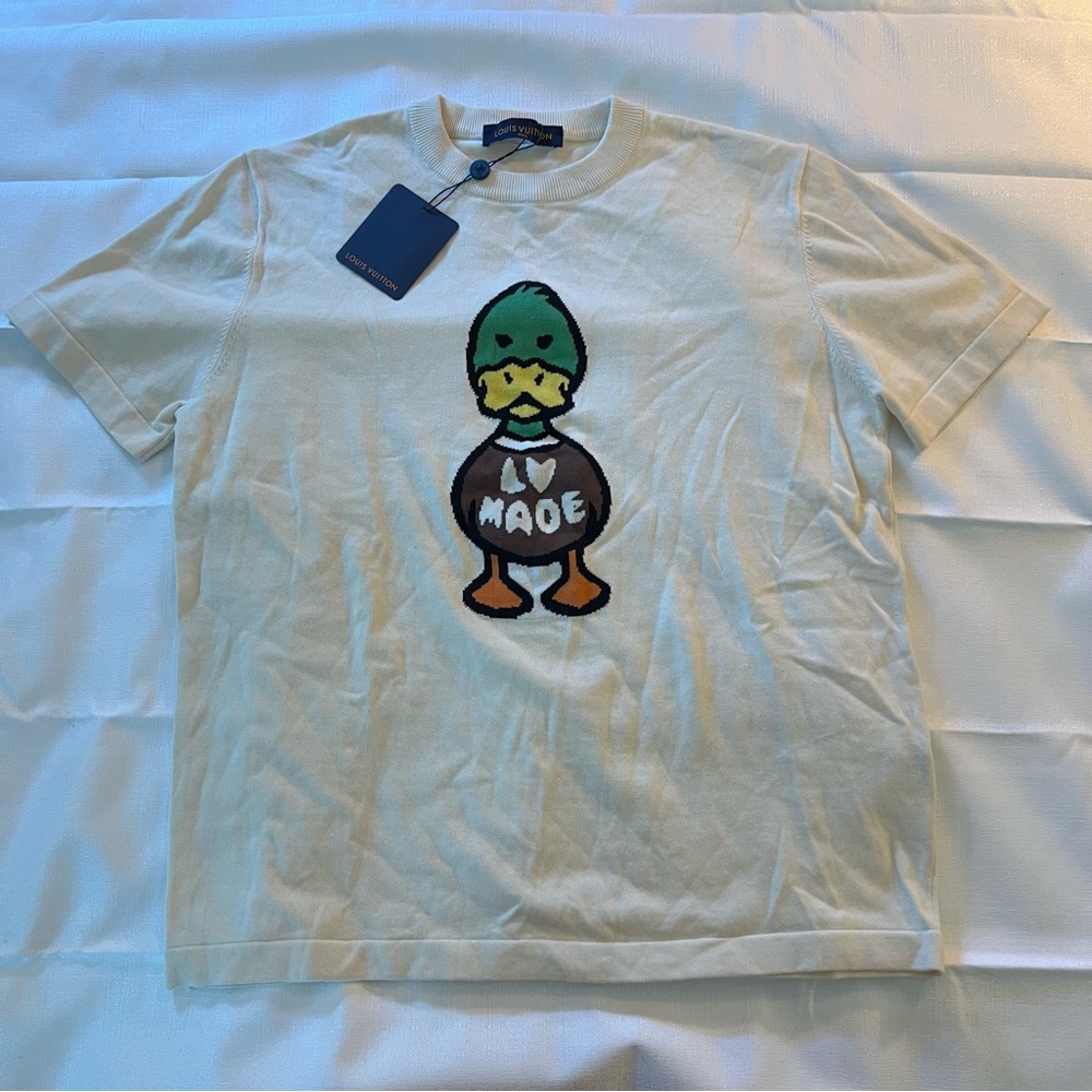 Ivory Graphic Duck Logo T-Shirt